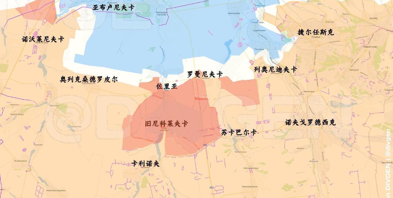 顿河君士坦丁罗夫卡即红军村以南俄乌双发剧烈的战场变化，乌军新防线位置让人震撼俄