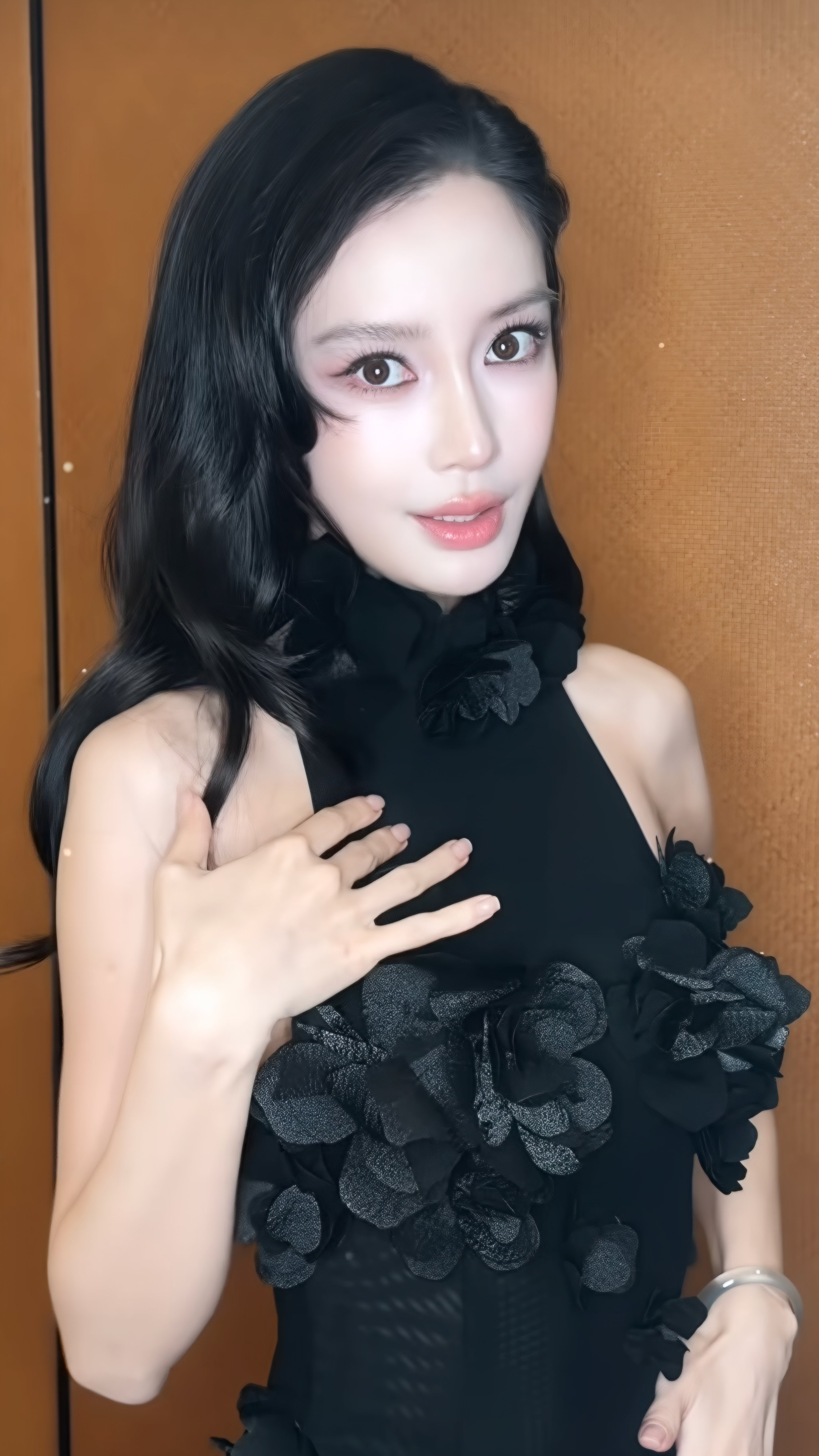 Angelababy耳机一戴切换状态*angelababy我们颜永一营业啦！