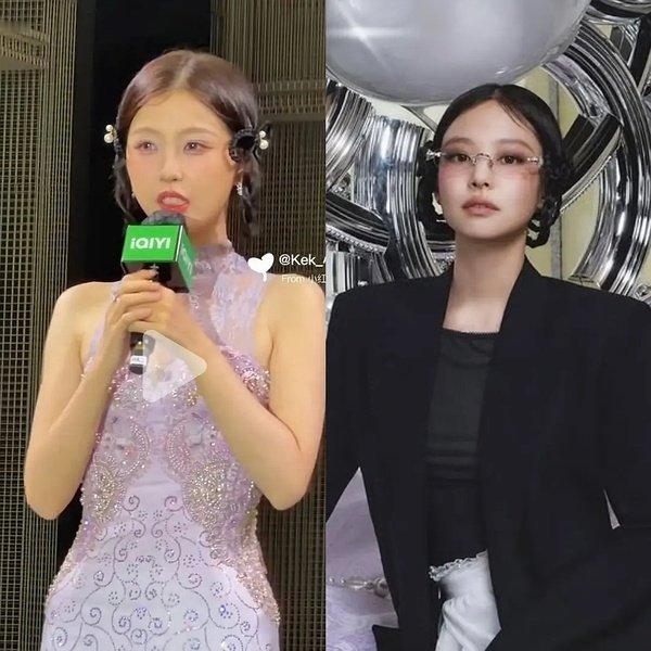 虞书欣这么喜欢模仿jennie吗？有种东施效颦的感觉