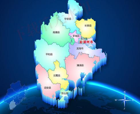 漳州诏安城市风景图
