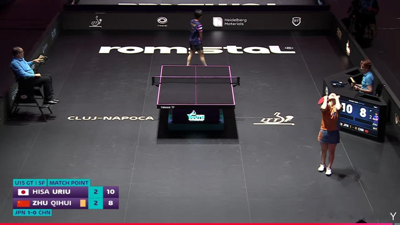 2025世青赛U15女子团体4-2中国0-2日本祝启慧2-3瓜生日咲（11-8