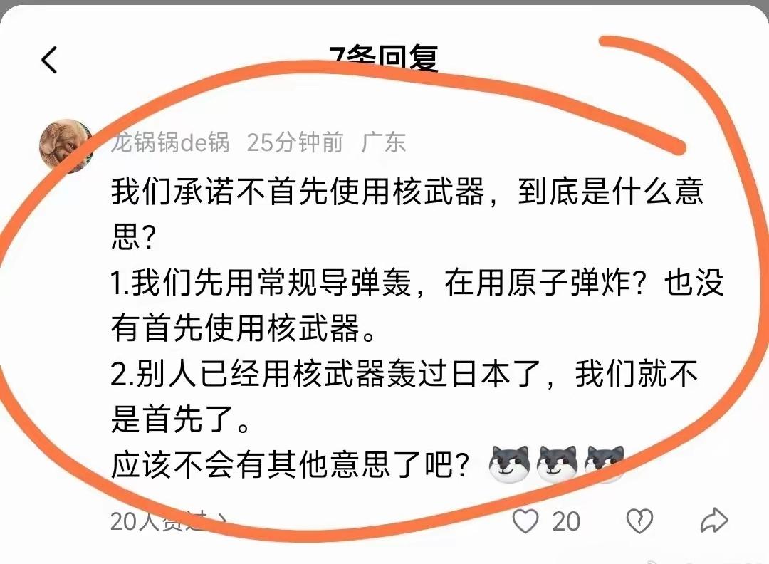 原来不首先使用核武器还有这样的解释！​​​