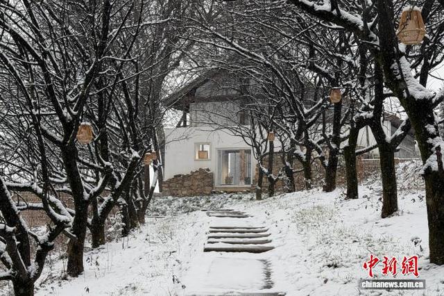 秦岭南北迎强降雪 陕西多景区“闭门谢客”