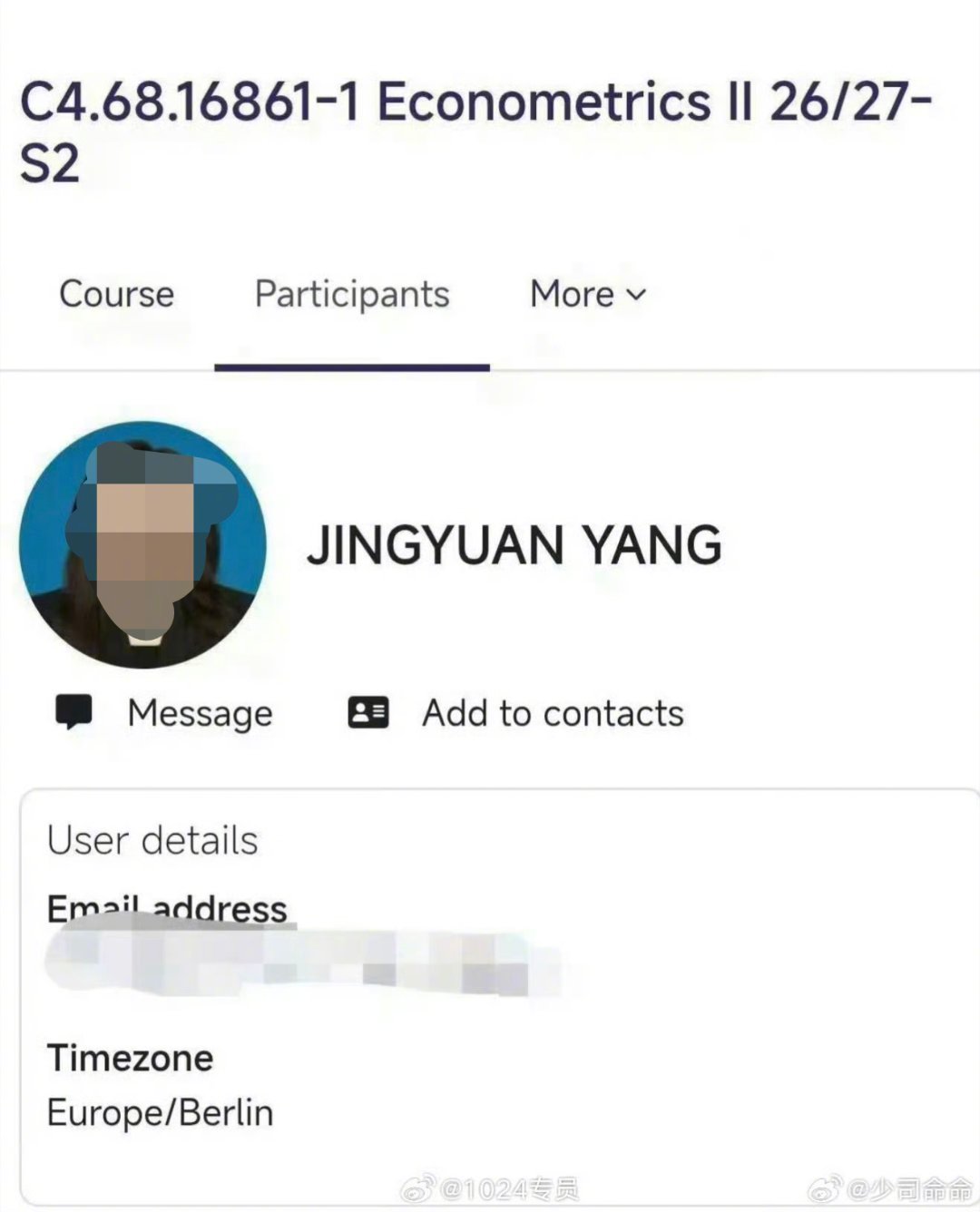 #杨某媛疑似在西班牙读博#神通广大的网友发现杨某媛疑似在西班牙读博，我个人觉得，如果她能留在西班牙不
