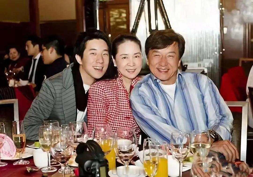 成龙在一次采访里，说半夜翻手机监控，看见妻子林凤娇一个人坐在客厅叠衣服，七十多岁