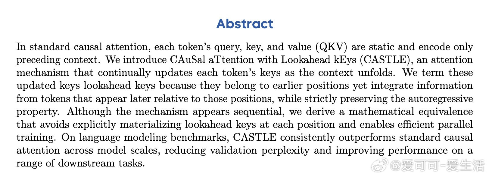 《CausalAttentionwithLookaheadKey