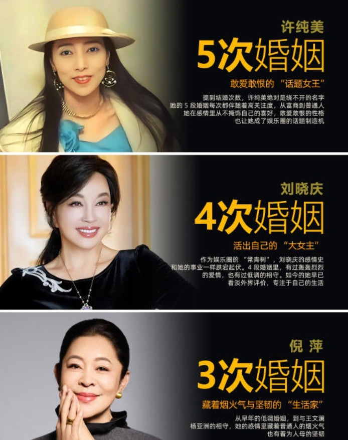 娱乐圈这些女星竟结过这么多次婚？