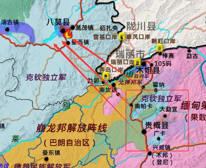 克钦独立组织正式拒绝退出缅北地区。目前克钦独立军在缅北地区控制的区域，就只有