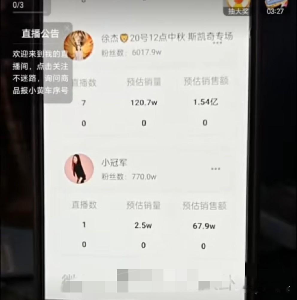 小冠军首秀销售额曝光，竟不足百万？一位818粉丝直播给