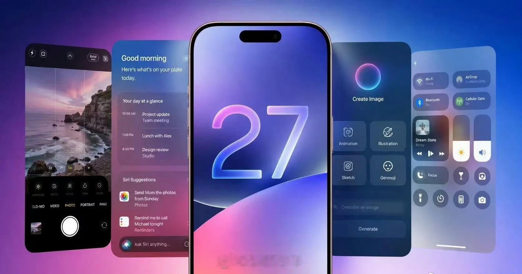 iOS27全新功能iOS27这次的升级，终于把相机和相册的“实用主义”都有了。