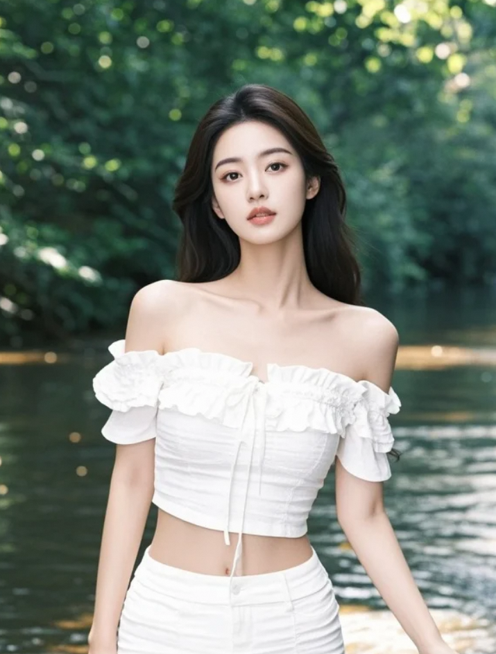 绿意围城，溪水为河，她独享这方秘境，静如止水。