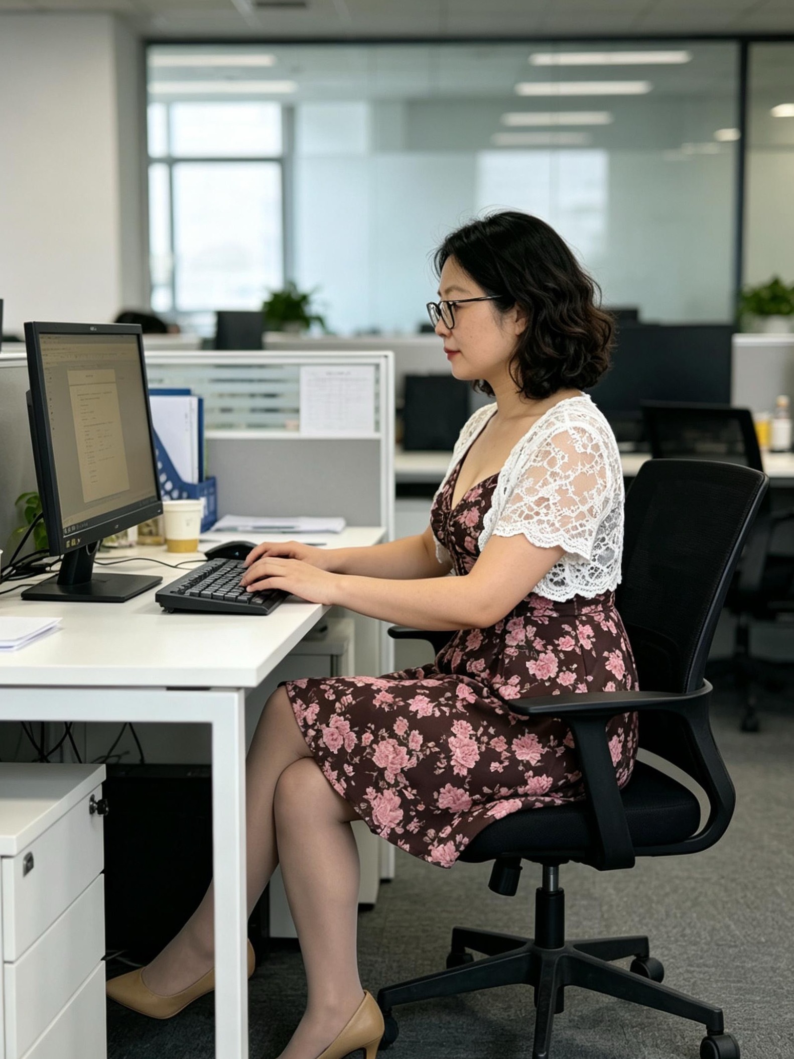 复刻了下我妈年轻时候的形象