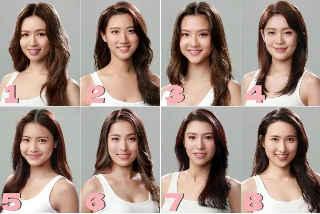 2025年的香港小姐选美，怎么感觉都是混血儿啊？而且90%的脸型都比较男性化？只