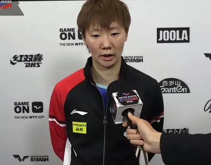 王曼昱接受采访如是说！王曼昱3:0横扫对手，完美完成美国大满贯首秀。赛后她接受