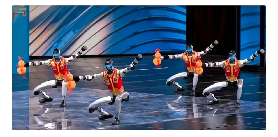 我问我爸，为什么春晚的前几个节目都有机器人表演啊？我爸说，这你就不懂了吧。这是