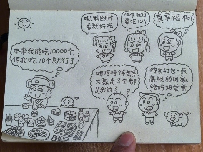 分享大家一个秘密！其实每次能吃100个小蛋糕时但我只吃10个！因为:我时刻在为