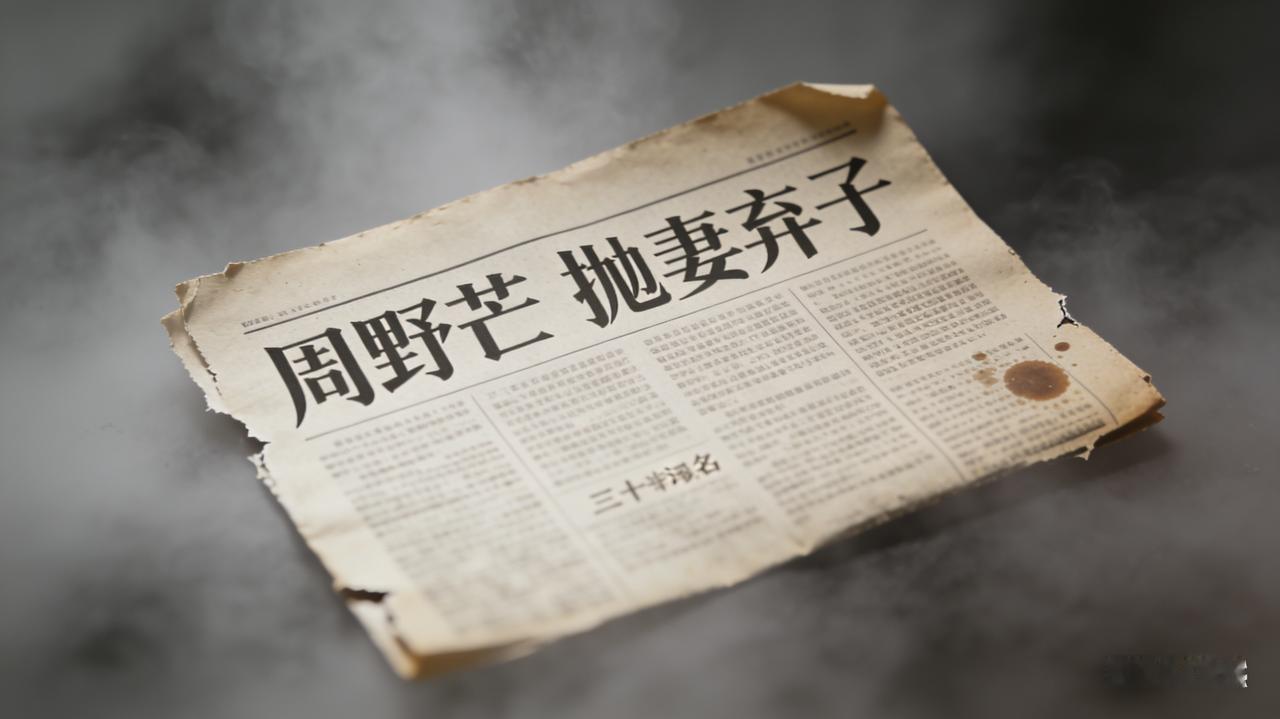 三十年污名昭雪，舆论反转该醒了周野芒“渣男”冤案的平反，像一记狠狠的耳光，