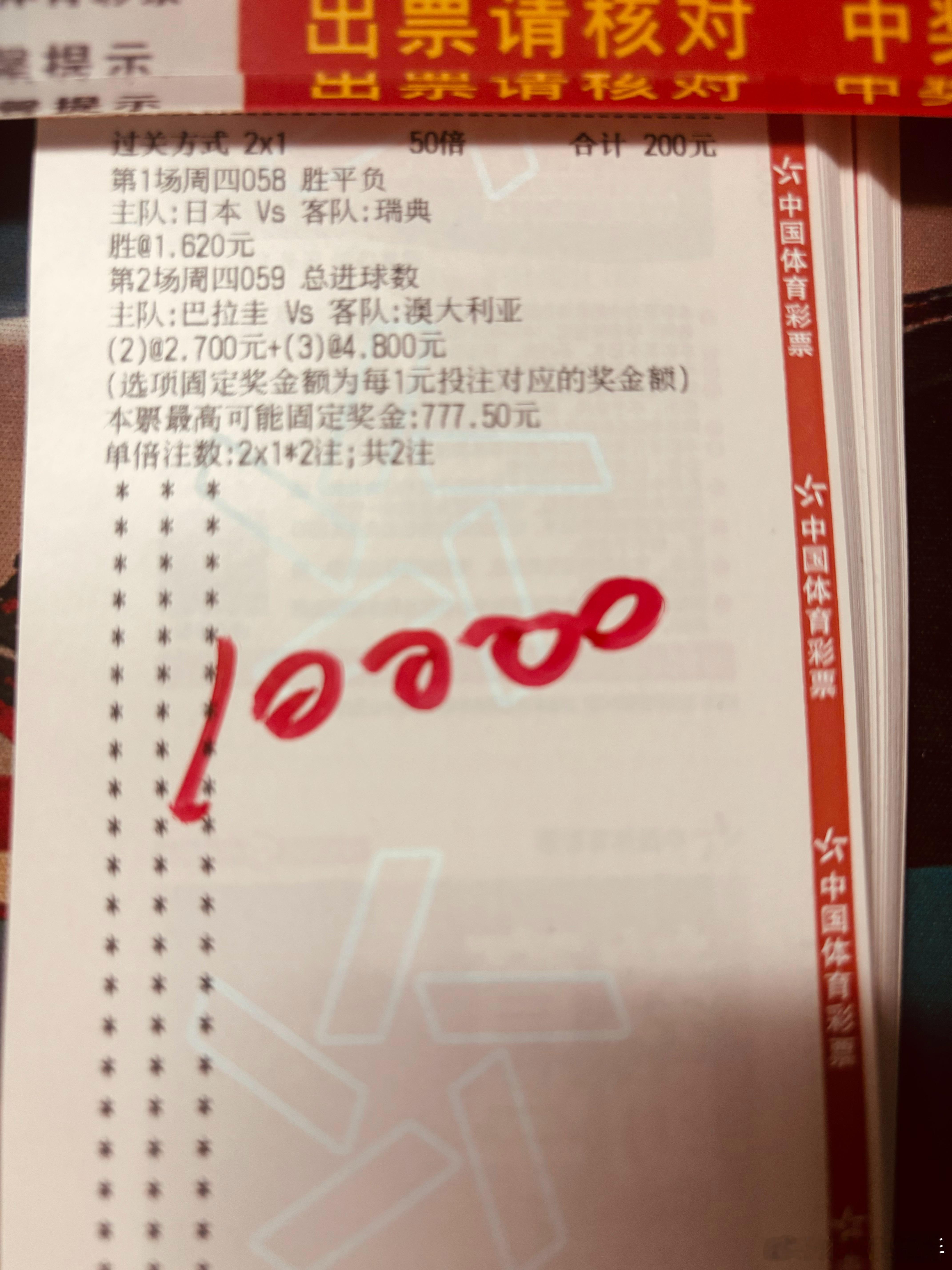 今天店内大佬继续，看好日本跟巴拉圭的进球数！