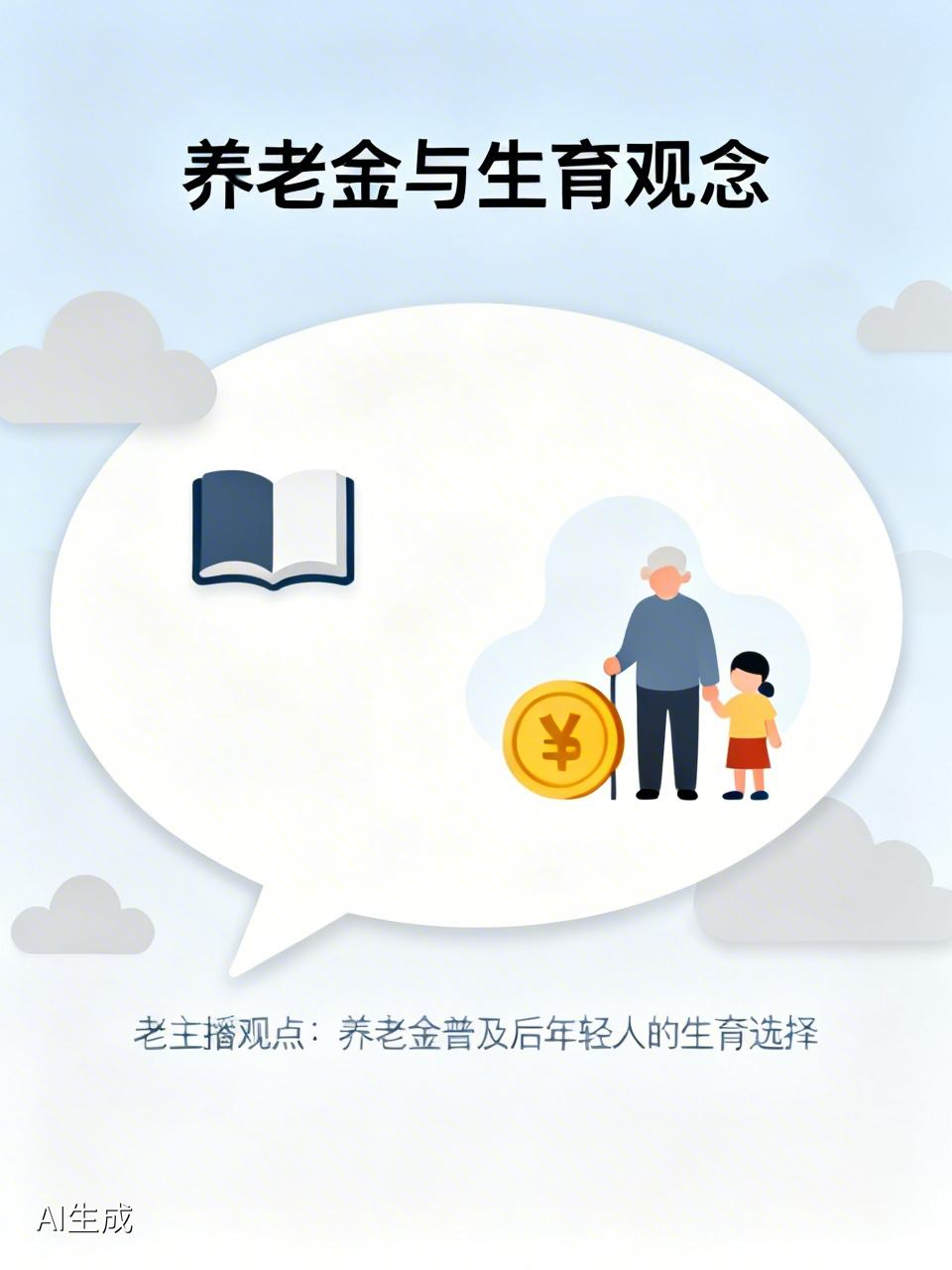 现在很多年轻人不想生小孩，老主播说有养老金后大家都想通了，还真有点道理。以前“养