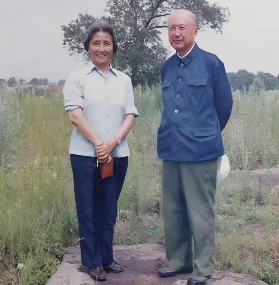 这是钱学森与夫人蒋英的一张朴素的老照片，很难想象这对夫妇曾在欧美拥有怎样光彩夺目