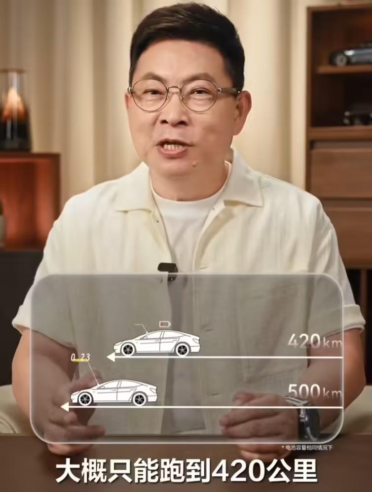 余承东在线上课,原来电动车高速续航“偷电贼”,是风阻?车速1