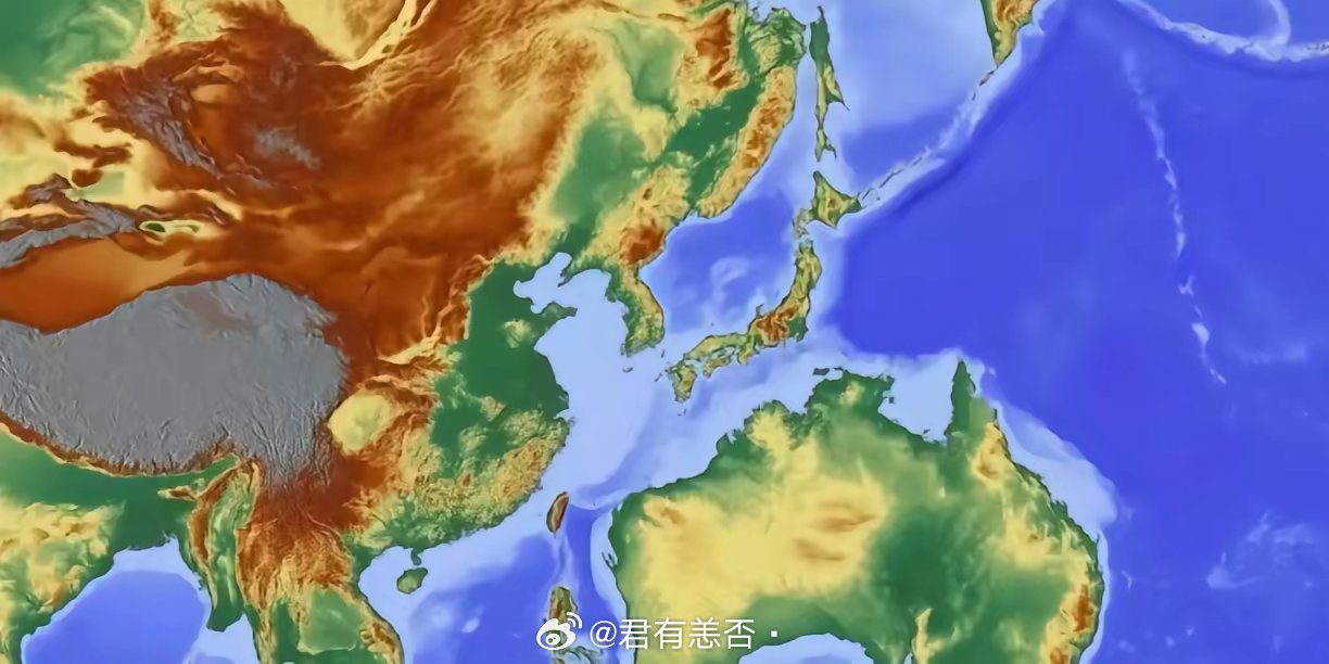 如果澳大利亚大陆出现在台湾旁边会怎样​​​