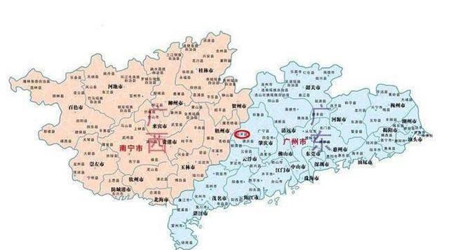 广东和广西在区域调整时，广东省曾有5个县为何会被划归到广西管辖范围内？1965
