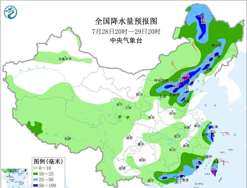 今晚华北地区的强对流正在快速发展增强，西北、西南各有两片强对流云团向北京地区移动