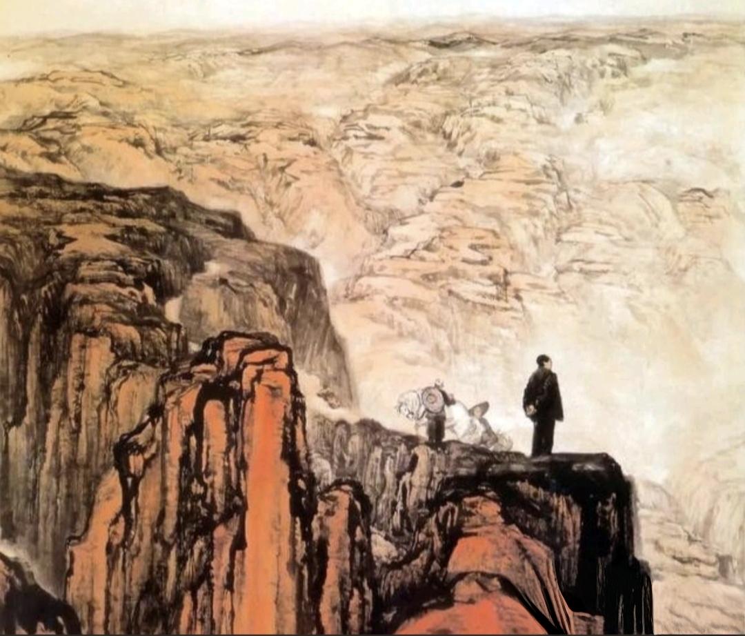 此人名叫石鲁（图二），石鲁原名冯亚珩，因崇拜石涛与鲁迅而更名叫“石鲁”。石鲁早年