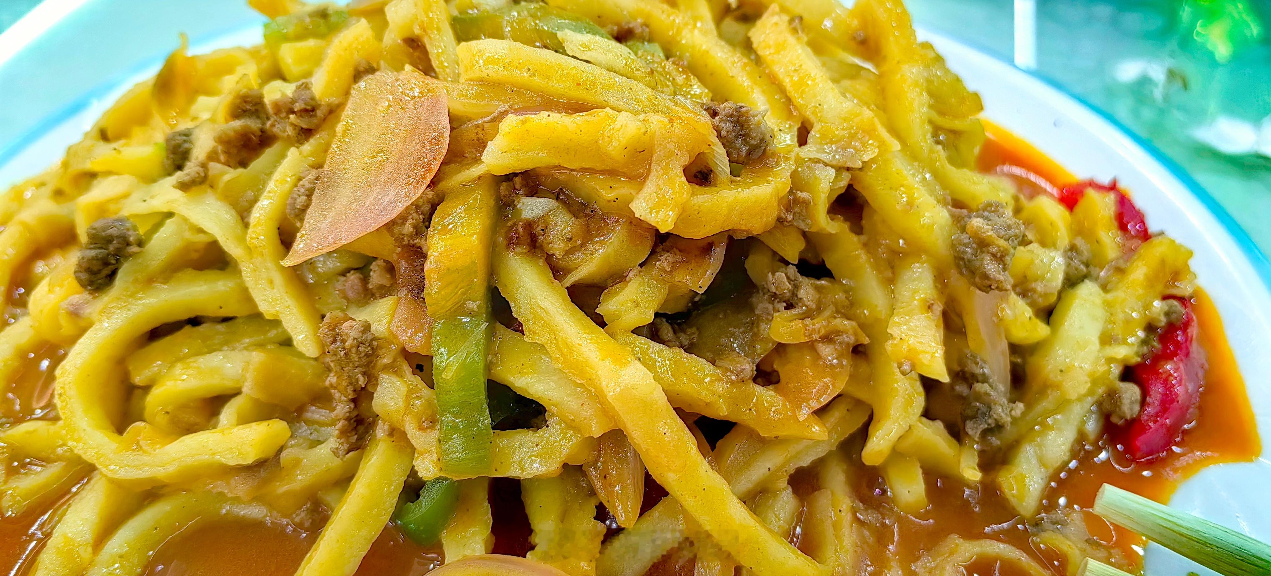 三益轩的炒糊饽，味道依如昨。美食随手拍随手拍银川史记​​​