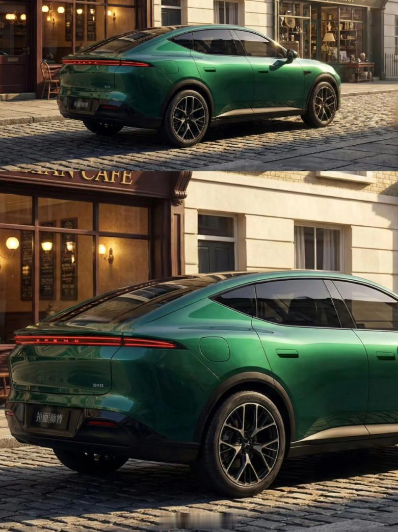 小鹏MONASUV外观挺漂亮，前脸比G6还好看，03丑丑的尾灯也被改掉，如果还