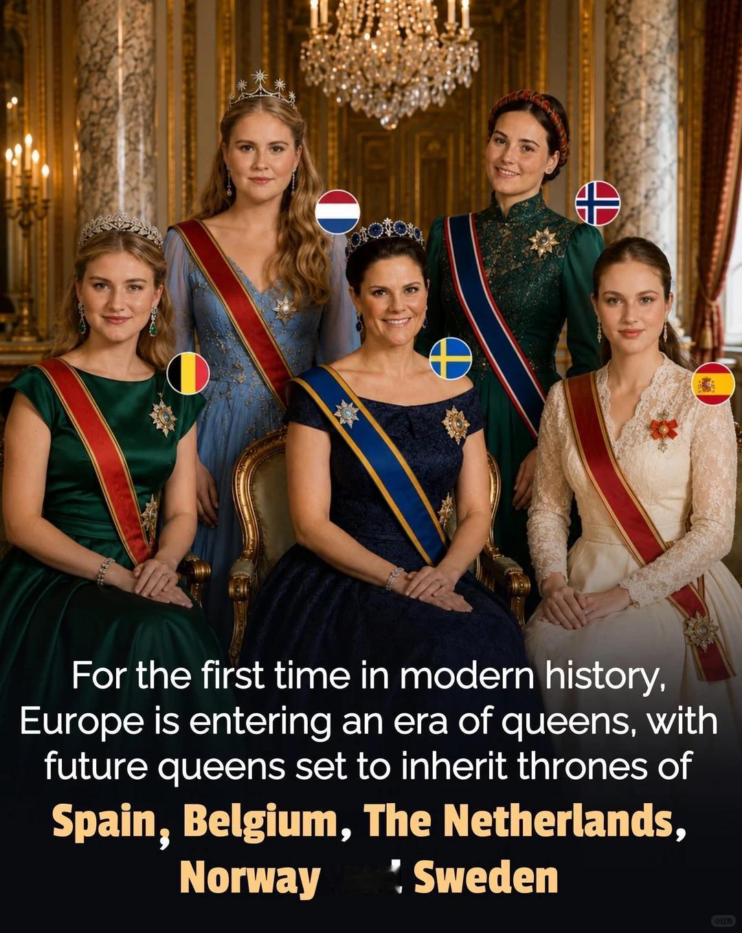 欧洲即将迎来“女王时代”？5位预备女王🇸🇪瑞典｜维多利亚王储公主（