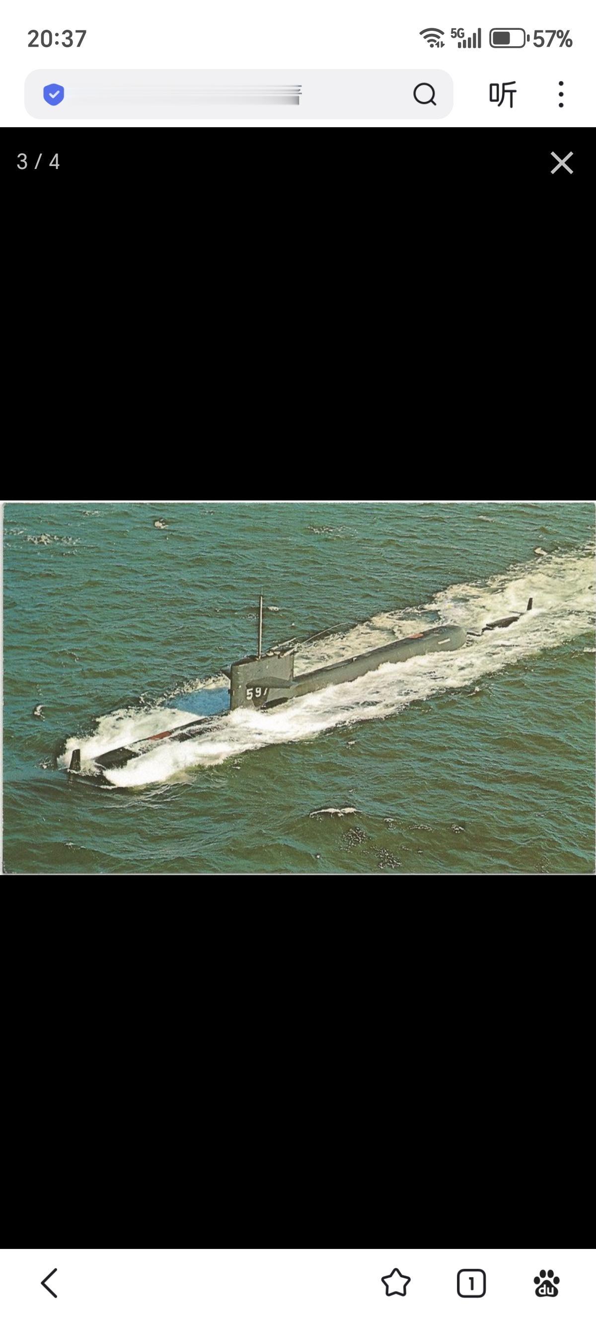 白鱼”号攻击核潜艇（SSN-597）于1960年服役，这艘水下排水量仅有2640