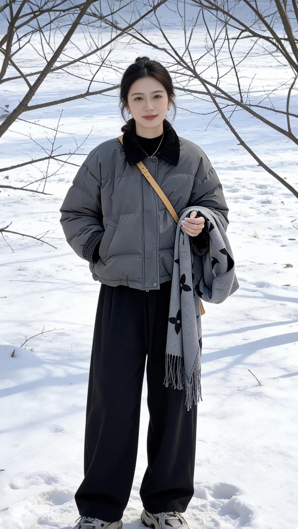 棉服也能穿出时尚感韩系穿搭洋气百搭女装穿搭这也太好看了