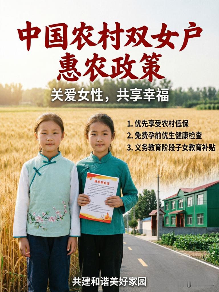 很多人搞不懂！独生子女政策，为啥农村双女户也能享受福利？啥叫独生子女？从字