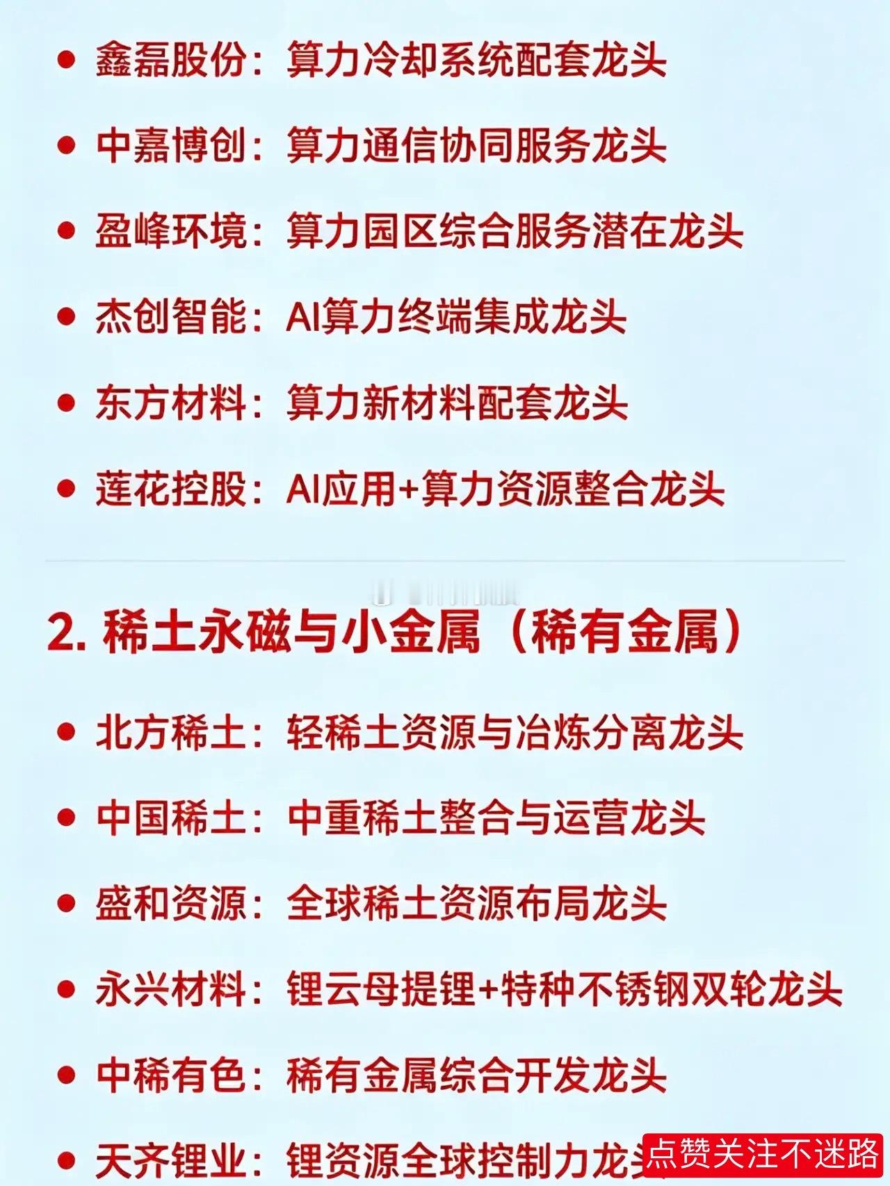 2026年4月29日，十大热点科技及其产业链核心龙头1.AI算力与算力租赁利通