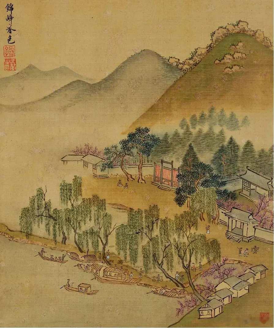 清王翚虞山十二景。作于1684年，以唐宋元诸家笔法写虞山图景的十二种，备极精
