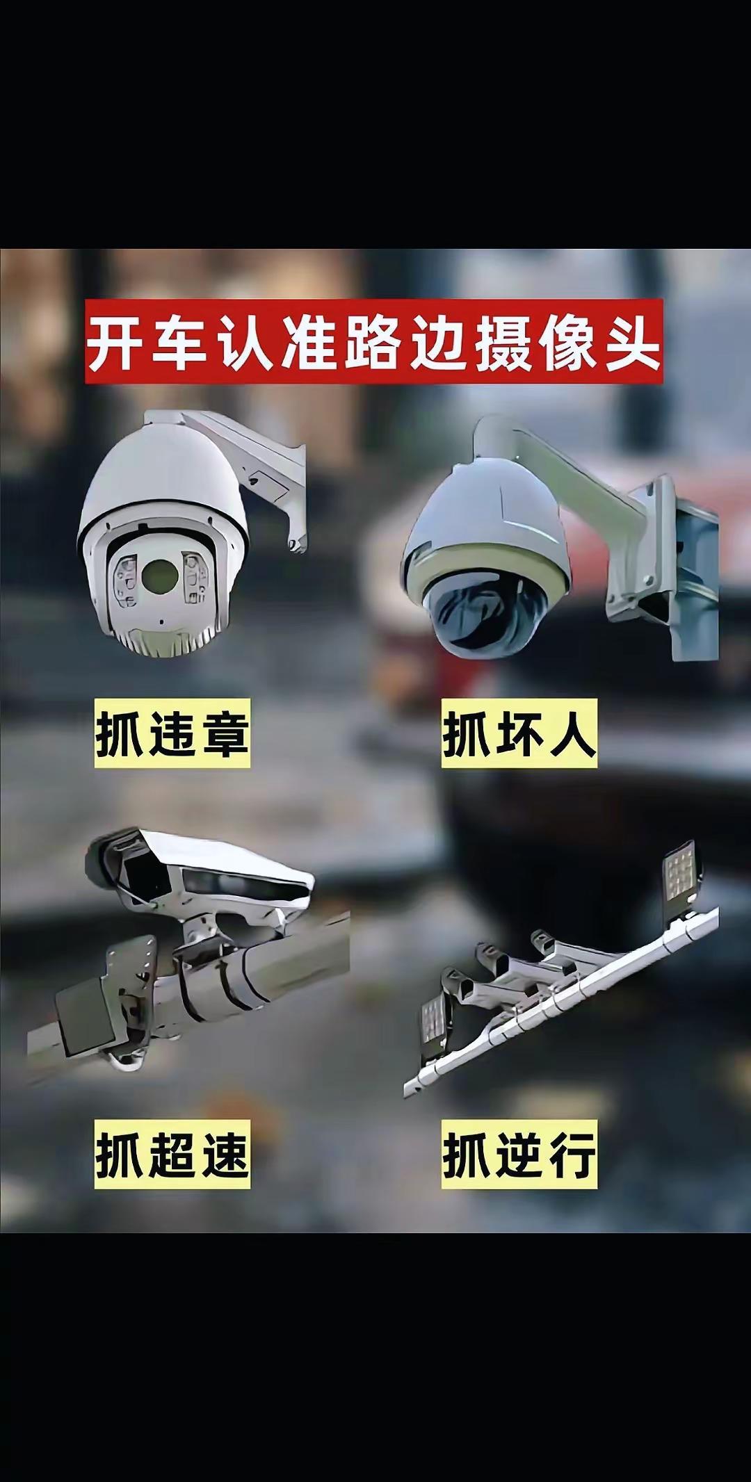 开车认准路边摄像头。遵纪守法开车认准路边摄像头