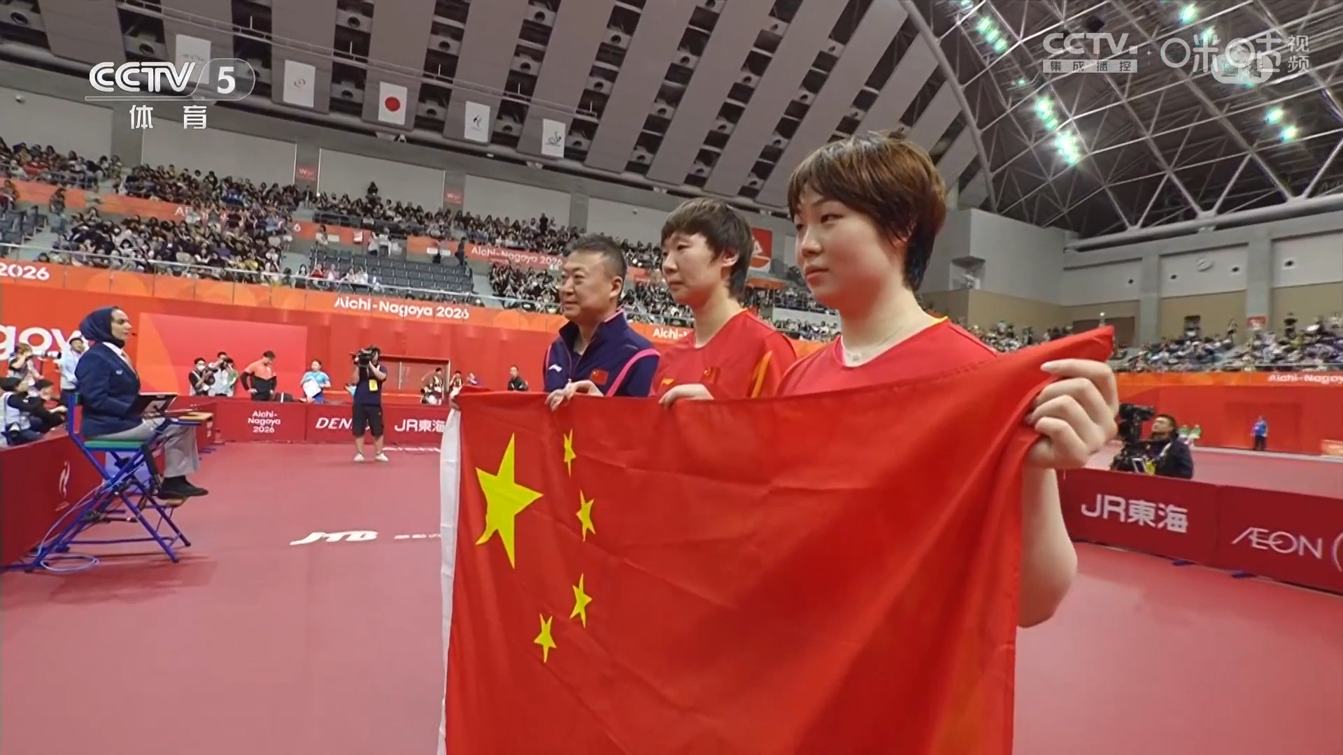 #王曼昱蒯曼4比0张本美和早田希娜##王曼昱蒯曼金牌#2026名古屋亚运会女