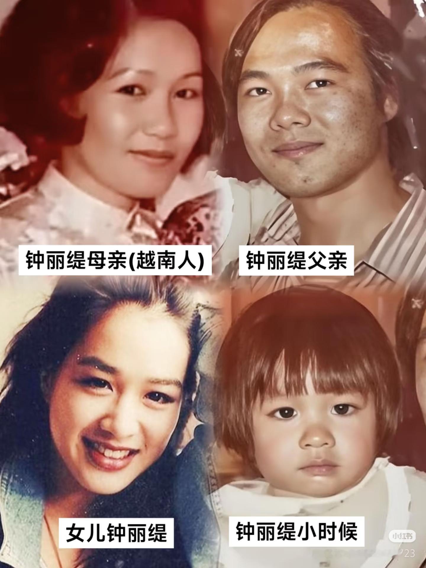 钟丽缇一家颜值都好高啊