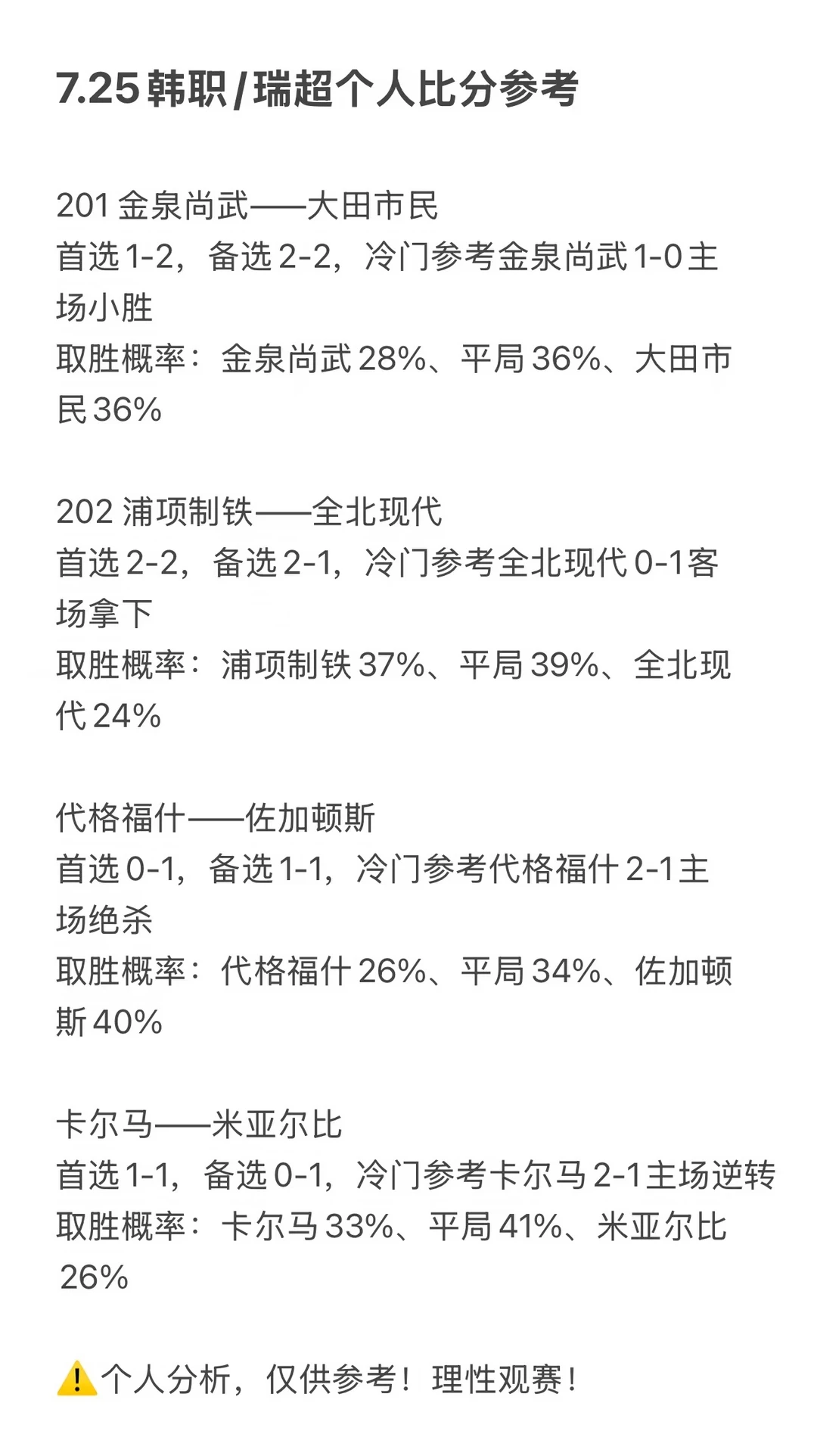 7.25韩职-瑞超个人比分看法