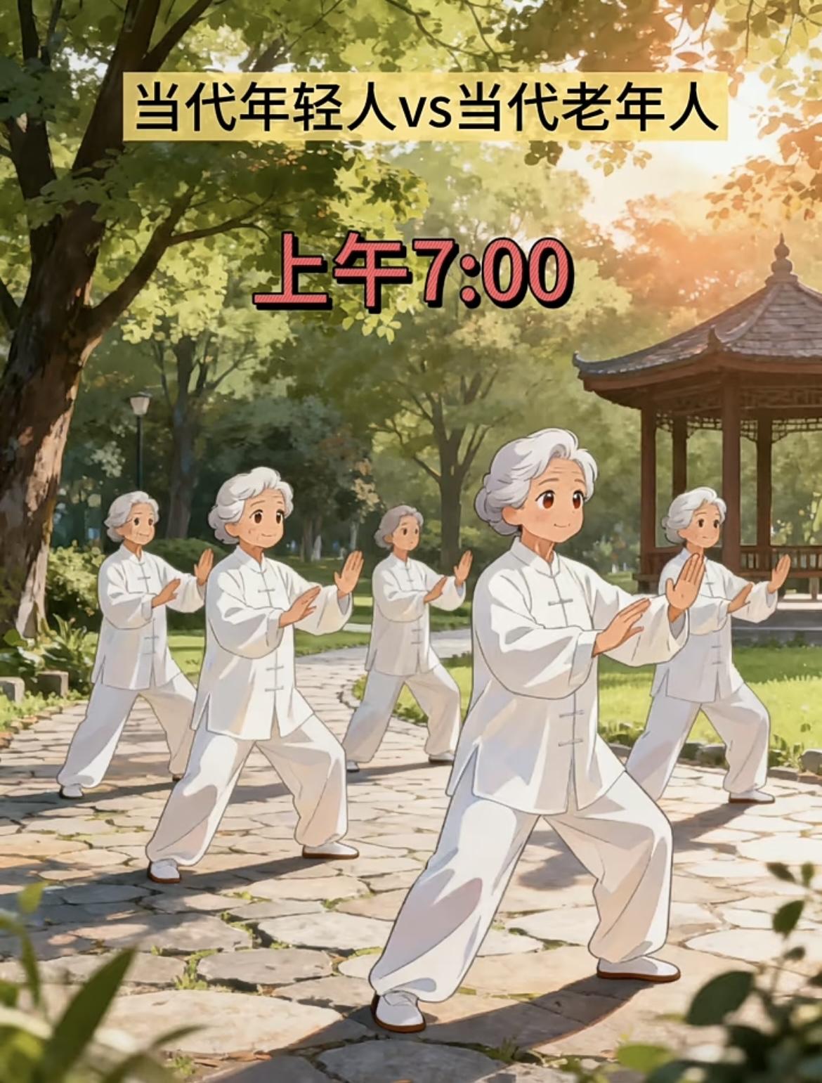 “当代年轻人VS当代老年人的生活”[笑着哭][吃瓜]