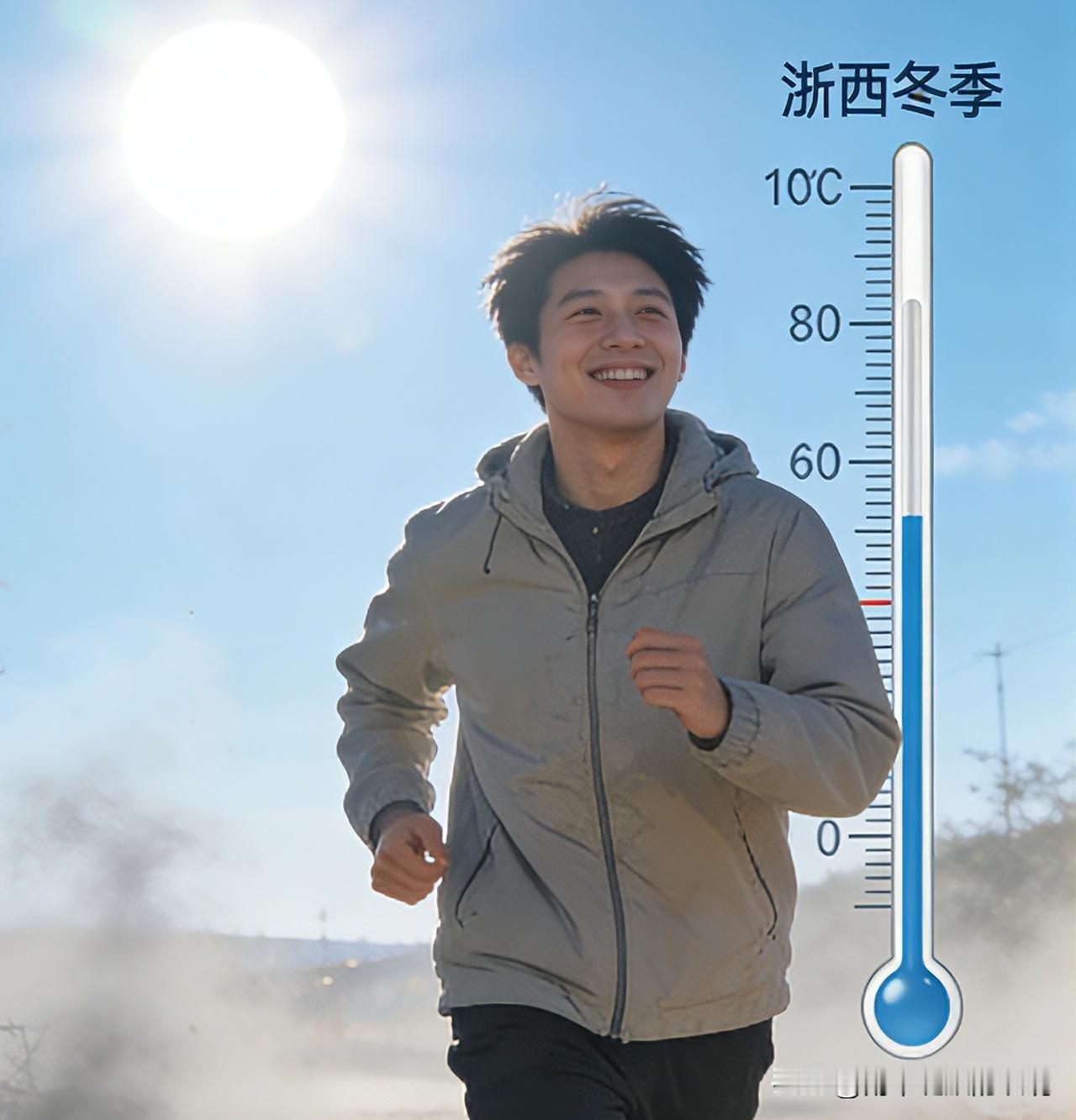 别被浙江的大太阳骗了！阵风9级+霾+15℃温差，出门必看。这浙江的老天爷