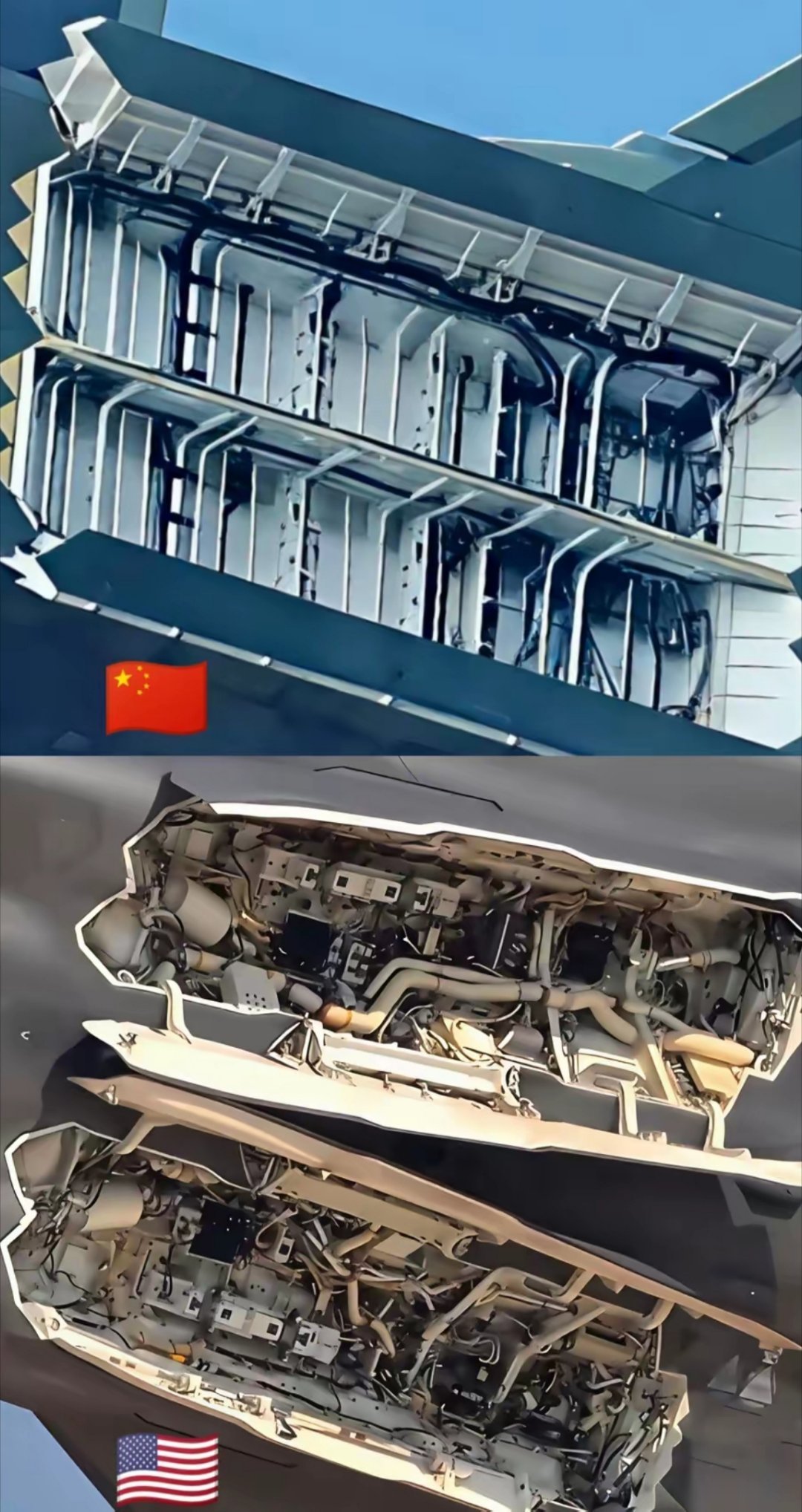 歼20，F35隐身弹仓特写！