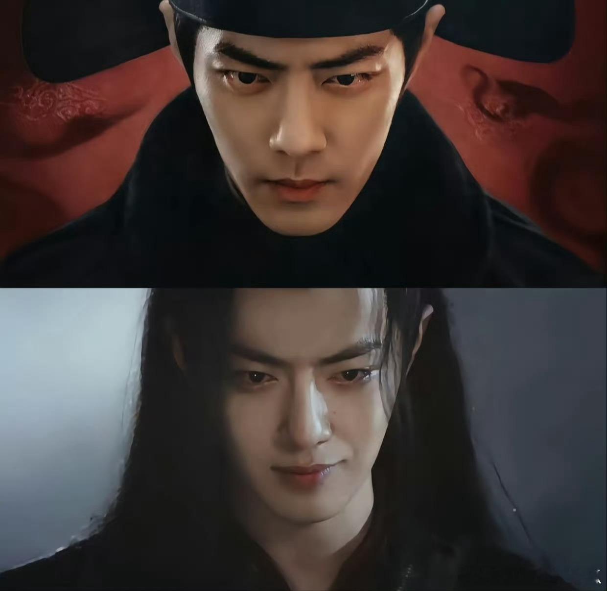 这不是小说里描写的正得发邪、邪得发正！同一个动作表情，肖战演出了完全相反的感觉，