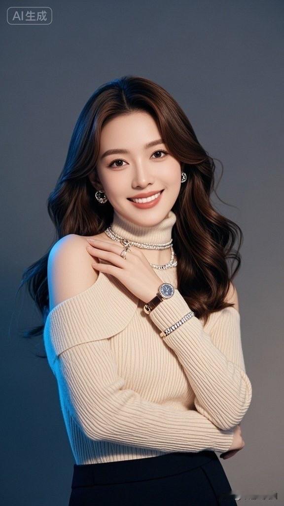 优雅气质，时尚穿搭，闪耀耳环，魅力女神