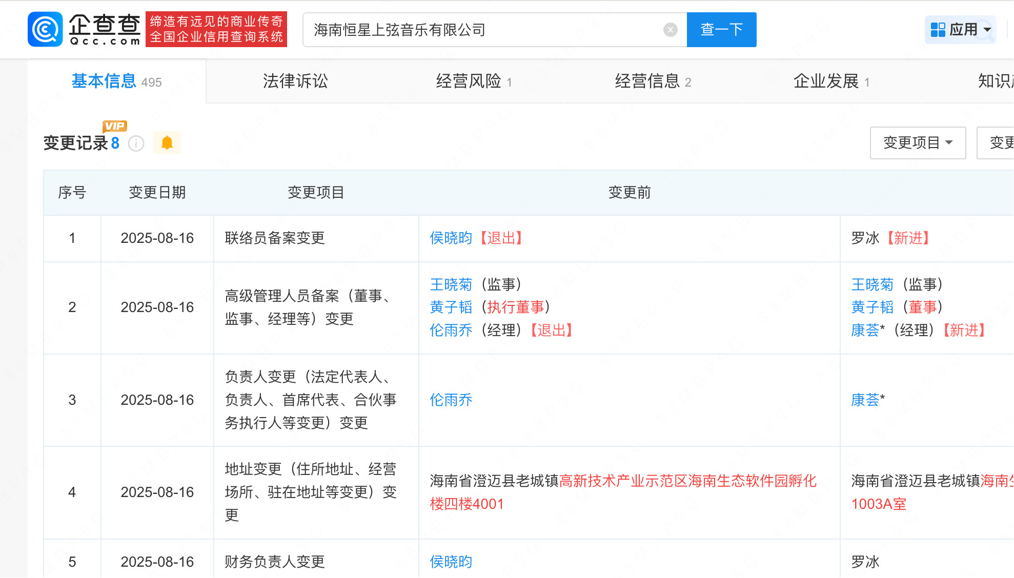 【前经纪人卸任黄子韬关联公司法人】前经纪人退出黄子韬关联公司企查查APP显示，