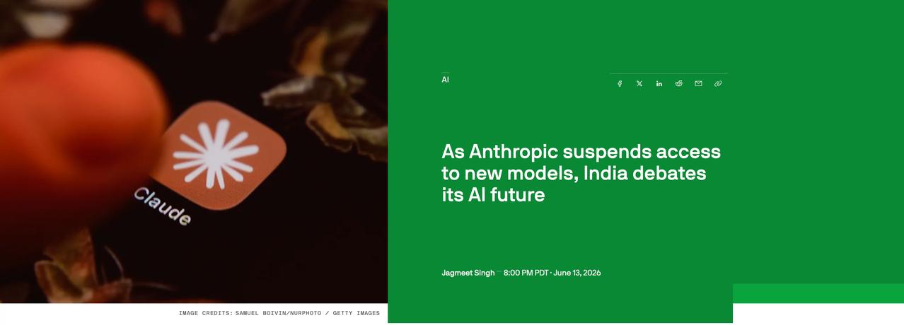 Anthropic因美国政府出口管制指令（国家安全理由），暂停向所有外国机构用户