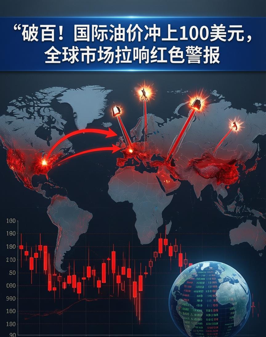 油价破百，全球跟着发烫3月8日，布伦特原油站上了104美元。这是2022