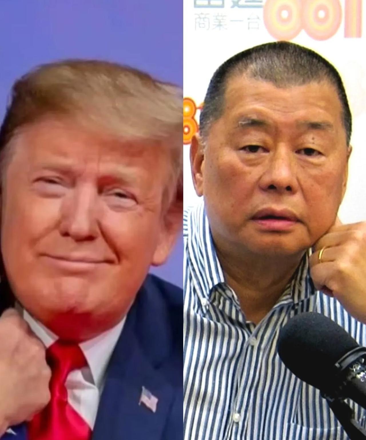 特朗普的脑子进水了，说要“尽力解救”黎智英，这简直是滑天下之大稽！黎智英在香港